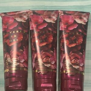 3 Bath and Body Works COVERED IN ROSES Body Creams